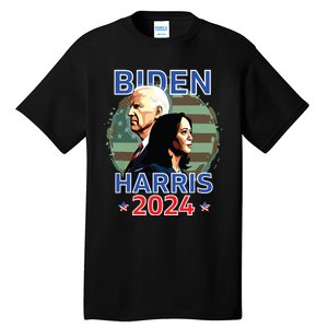 Patriotic Joe Biden Kamala Harris Democrat Campaign 2024 Tall T-Shirt