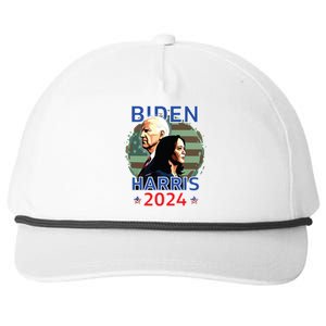 Patriotic Joe Biden Kamala Harris Democrat Campaign 2024 Snapback Five-Panel Rope Hat