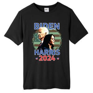 Patriotic Joe Biden Kamala Harris Democrat Campaign 2024 Tall Fusion ChromaSoft Performance T-Shirt