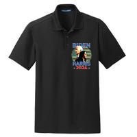 Patriotic Joe Biden Kamala Harris Democrat Campaign 2024 Dry Zone Grid Polo