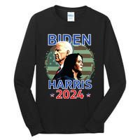 Patriotic Joe Biden Kamala Harris Democrat Campaign 2024 Tall Long Sleeve T-Shirt