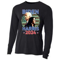 Patriotic Joe Biden Kamala Harris Democrat Campaign 2024 Cooling Performance Long Sleeve Crew