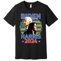 Patriotic Joe Biden Kamala Harris Democrat Campaign 2024 Premium T-Shirt