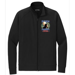 Patriotic Joe Biden Kamala Harris Democrat Campaign 2024 Stretch Full-Zip Cadet Jacket