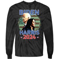 Patriotic Joe Biden Kamala Harris Democrat Campaign 2024 Tie-Dye Long Sleeve Shirt