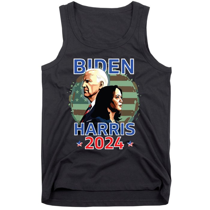 Patriotic Joe Biden Kamala Harris Democrat Campaign 2024 Tank Top