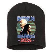 Patriotic Joe Biden Kamala Harris Democrat Campaign 2024 Short Acrylic Beanie