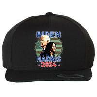 Patriotic Joe Biden Kamala Harris Democrat Campaign 2024 Wool Snapback Cap