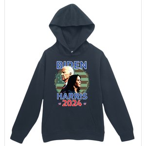 Patriotic Joe Biden Kamala Harris Democrat Campaign 2024 Urban Pullover Hoodie