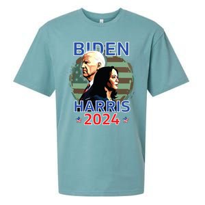 Patriotic Joe Biden Kamala Harris Democrat Campaign 2024 Sueded Cloud Jersey T-Shirt