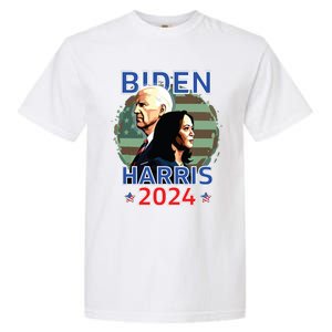 Patriotic Joe Biden Kamala Harris Democrat Campaign 2024 Garment-Dyed Heavyweight T-Shirt