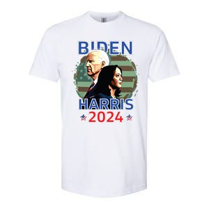 Patriotic Joe Biden Kamala Harris Democrat Campaign 2024 Softstyle CVC T-Shirt