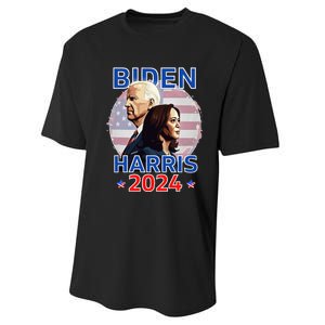 Patriotic Joe Biden Kamala Harris Democrat Campaign 2024 Performance Sprint T-Shirt