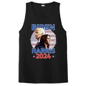 Patriotic Joe Biden Kamala Harris Democrat Campaign 2024 PosiCharge Competitor Tank