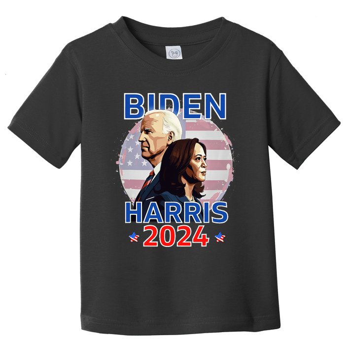 Patriotic Joe Biden Kamala Harris Democrat Campaign 2024 Toddler T-Shirt