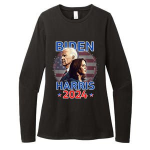 Patriotic Joe Biden Kamala Harris Democrat Campaign 2024 Womens CVC Long Sleeve Shirt