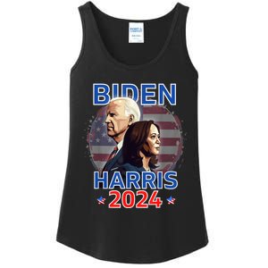 Patriotic Joe Biden Kamala Harris Democrat Campaign 2024 Ladies Essential Tank