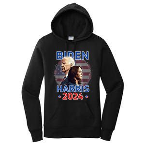 Patriotic Joe Biden Kamala Harris Democrat Campaign 2024 Women's Pullover Hoodie