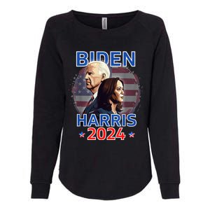 Patriotic Joe Biden Kamala Harris Democrat Campaign 2024 Womens California Wash Sweatshirt