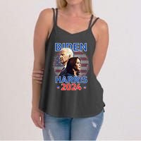 Patriotic Joe Biden Kamala Harris Democrat Campaign 2024 Women's Strappy Tank