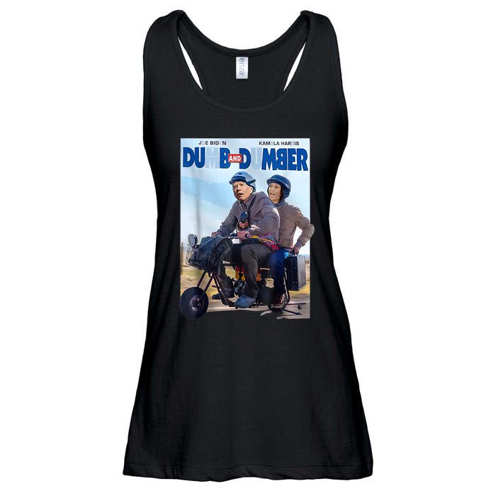 Patriotic Joe Biden Kamala Harris Democrat Campaign 2024 Ladies Essential Flowy Tank