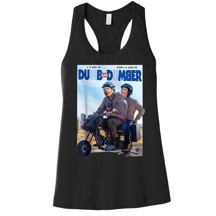 Patriotic Joe Biden Kamala Harris Democrat Campaign 2024 Women's Racerback Tank