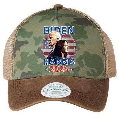 Patriotic Joe Biden Kamala Harris Democrat Campaign 2024 Legacy Tie Dye Trucker Hat