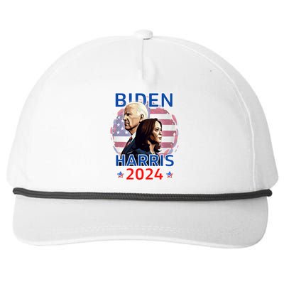 Patriotic Joe Biden Kamala Harris Democrat Campaign 2024 Snapback Five-Panel Rope Hat