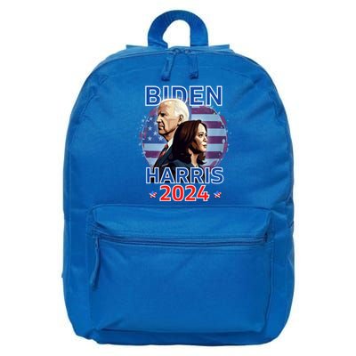 Patriotic Joe Biden Kamala Harris Democrat Campaign 2024 16 in Basic Backpack