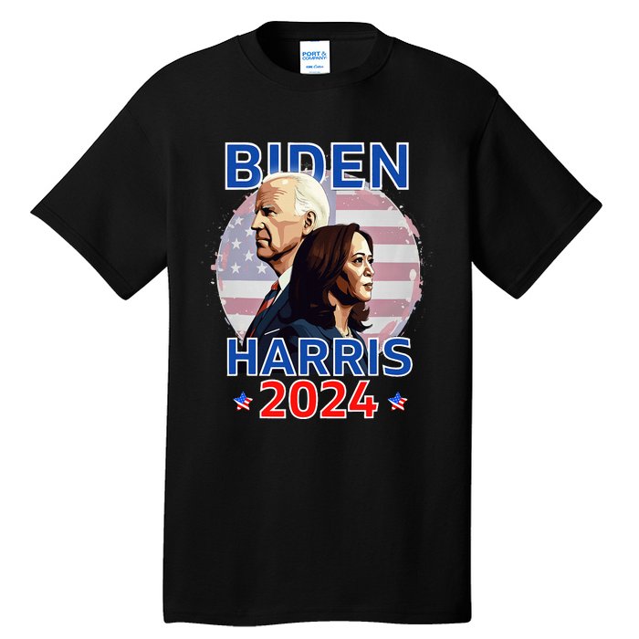 Patriotic Joe Biden Kamala Harris Democrat Campaign 2024 Tall T-Shirt