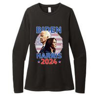 Patriotic Joe Biden Kamala Harris Democrat Campaign 2024 Womens CVC Long Sleeve Shirt