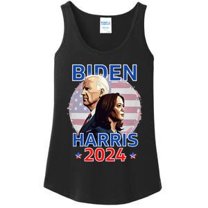 Patriotic Joe Biden Kamala Harris Democrat Campaign 2024 Ladies Essential Tank