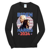 Patriotic Joe Biden Kamala Harris Democrat Campaign 2024 Tall Long Sleeve T-Shirt