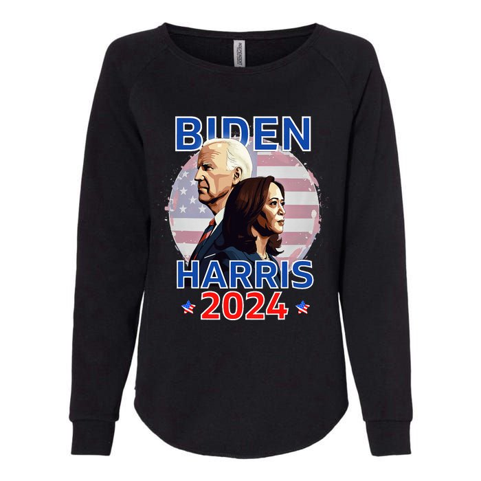 Patriotic Joe Biden Kamala Harris Democrat Campaign 2024 Womens California Wash Sweatshirt