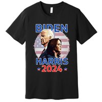 Patriotic Joe Biden Kamala Harris Democrat Campaign 2024 Premium T-Shirt