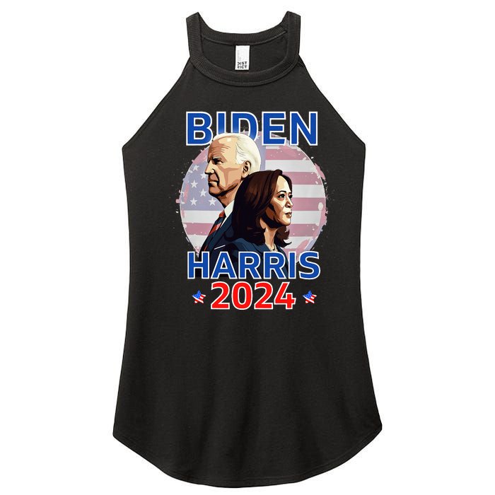 Patriotic Joe Biden Kamala Harris Democrat Campaign 2024 Women's Perfect Tri Rocker Tank