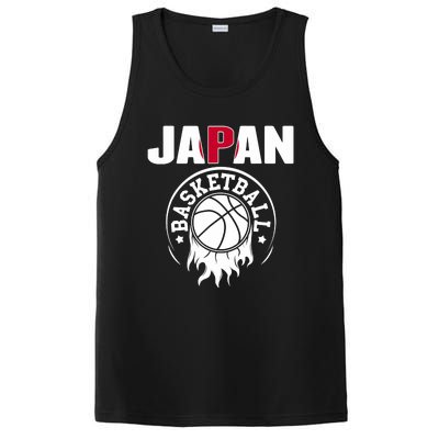 Proud Japan Basketball Fans Jersey Japanese Flag Sports PosiCharge Competitor Tank