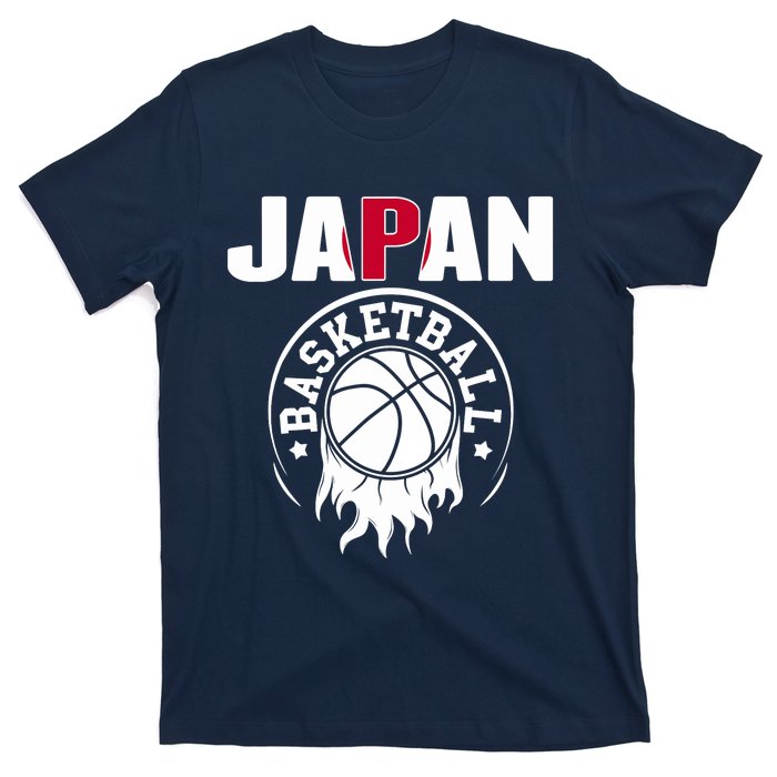 Proud Japan Basketball Fans Jersey Japanese Flag Sports T-Shirt