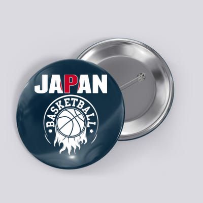 Proud Japan Basketball Fans Jersey Japanese Flag Sports Button