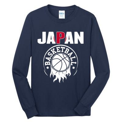 Proud Japan Basketball Fans Jersey Japanese Flag Sports Tall Long Sleeve T-Shirt