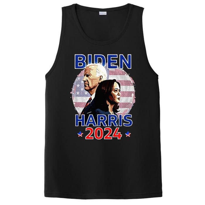 Patriotic Joe Biden Kamala Harris Democrat Campaign 2024 PosiCharge Competitor Tank