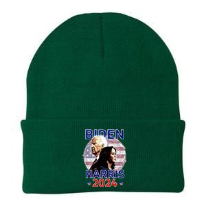 Patriotic Joe Biden Kamala Harris Democrat Campaign 2024 Knit Cap Winter Beanie