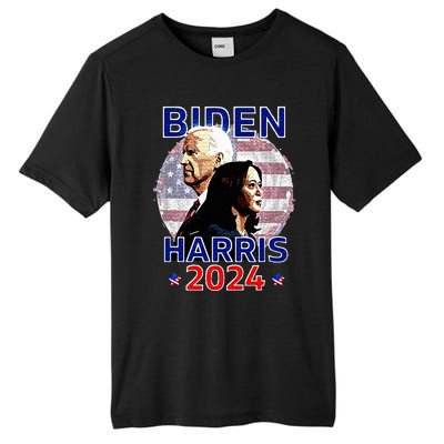 Patriotic Joe Biden Kamala Harris Democrat Campaign 2024 Tall Fusion ChromaSoft Performance T-Shirt