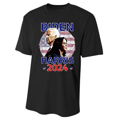 Patriotic Joe Biden Kamala Harris Democrat Campaign 2024 Performance Sprint T-Shirt