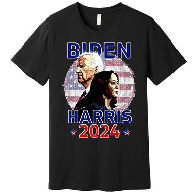 Patriotic Joe Biden Kamala Harris Democrat Campaign 2024 Premium T-Shirt