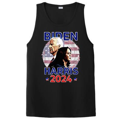 Patriotic Joe Biden Kamala Harris Democrat Campaign 2024 PosiCharge Competitor Tank