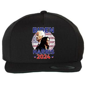 Patriotic Joe Biden Kamala Harris Democrat Campaign 2024 Wool Snapback Cap