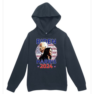 Patriotic Joe Biden Kamala Harris Democrat Campaign 2024 Urban Pullover Hoodie