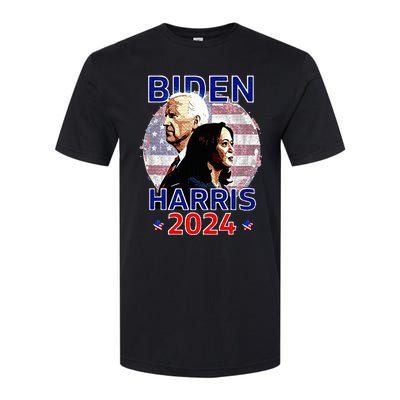 Patriotic Joe Biden Kamala Harris Democrat Campaign 2024 Softstyle® CVC T-Shirt