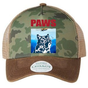 Paws Jaws Cat Fun Funny Kitten Kitty Lover Cat Paws Cat Gift Legacy Tie Dye Trucker Hat